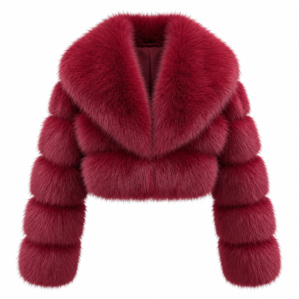 Nayla Fur Jacket Rot Produktbild