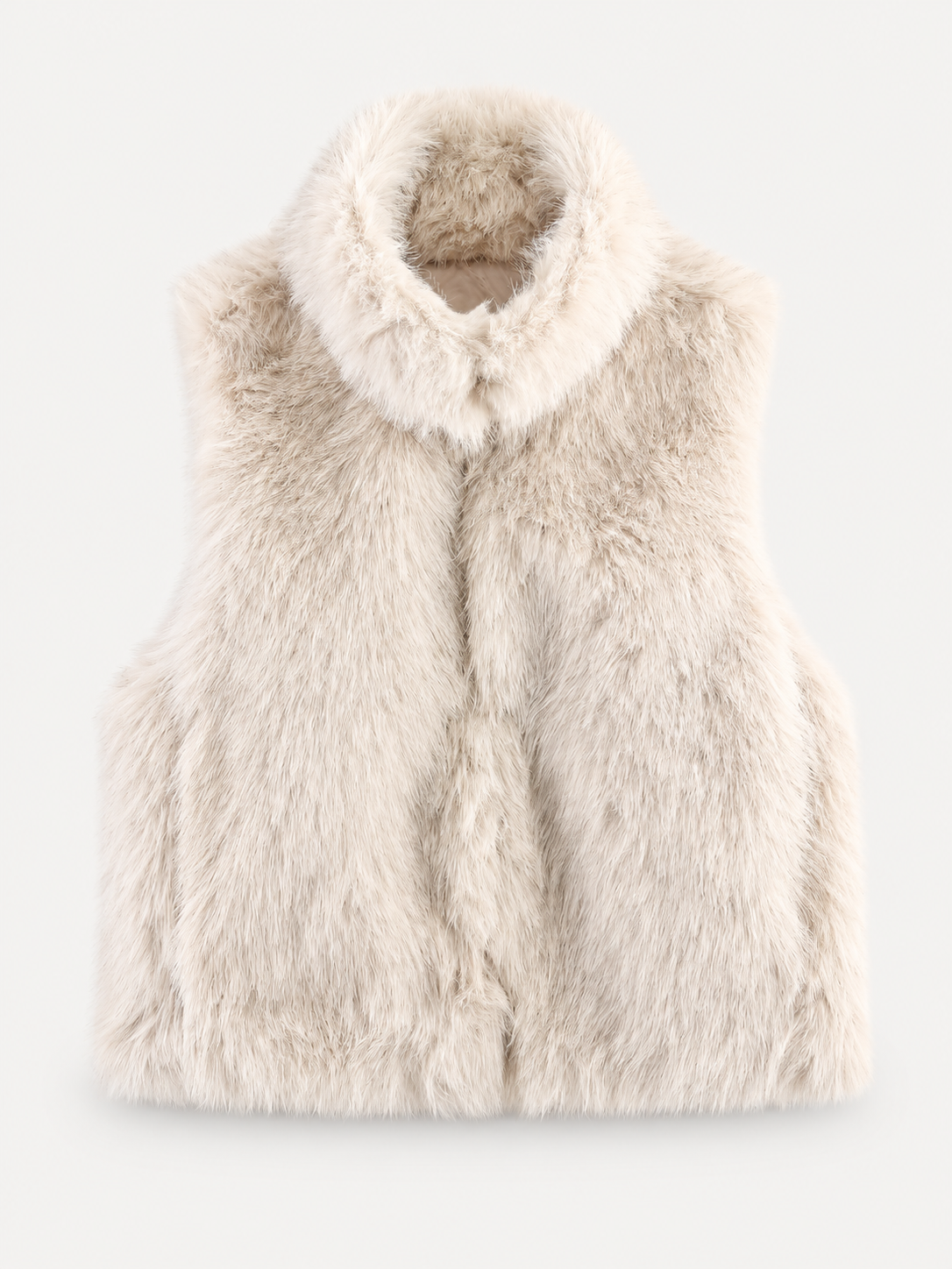 Amera Faux Fur Vest – Weiß – Produktbild