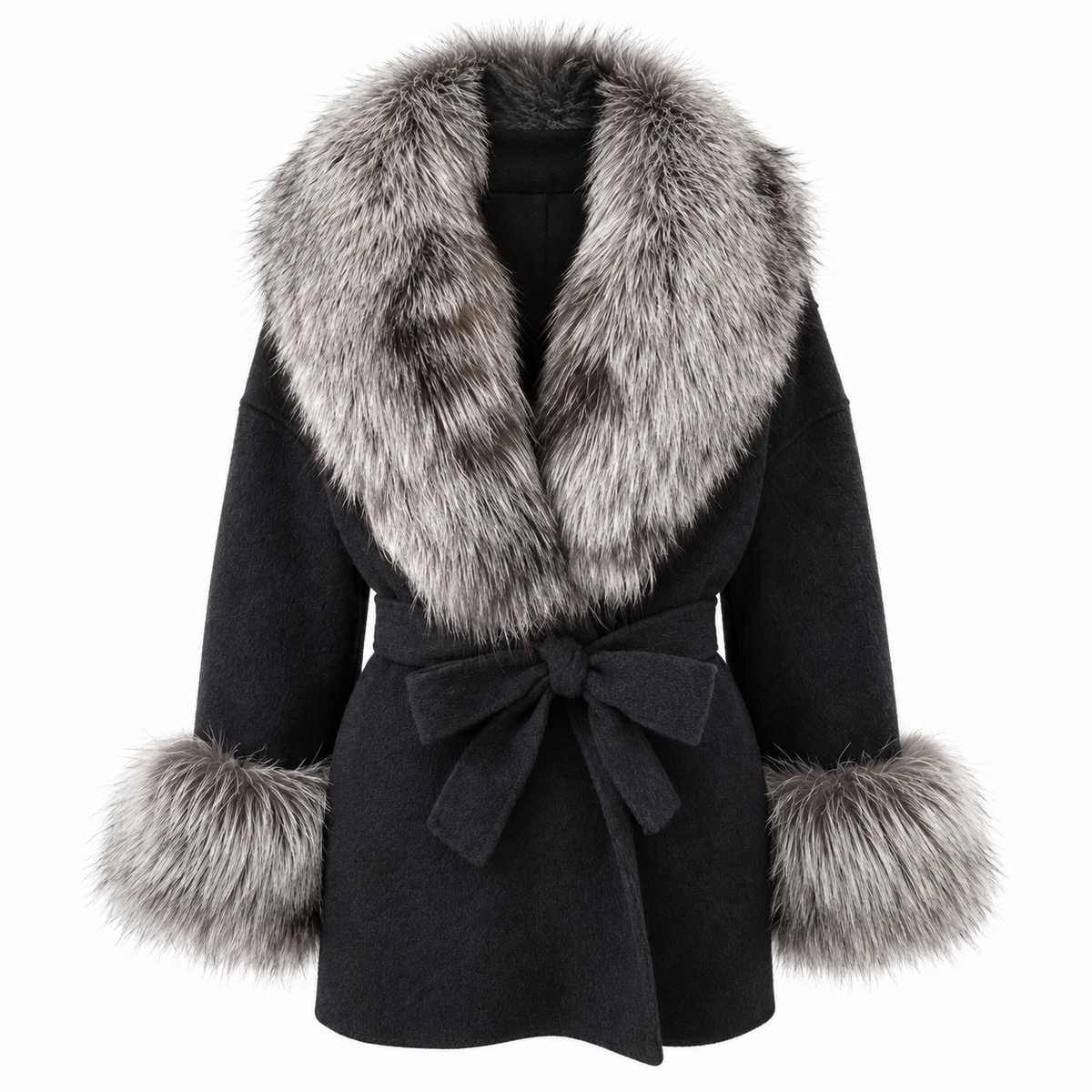 LIVMAÉ Privé — Silvera Fur Trim Coat