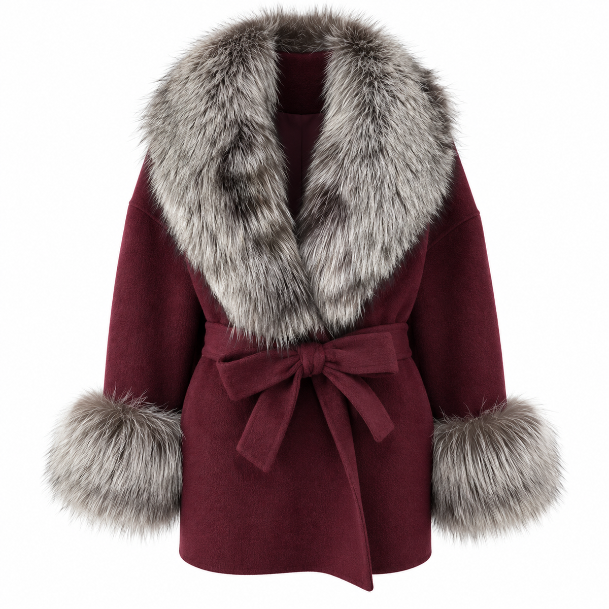 LIVMAÉ Privé — Silvera Fur Trim Coat