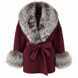 LIVMAÉ Privé — Silvera Fur Trim Coat