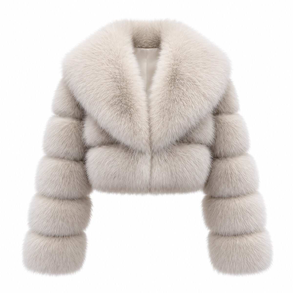 Nayla Fur Jacket Weiß Produktbild