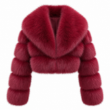 Nayla Fur Jacket Rot Produktbild