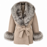 LIVMAÉ Privé — Silvera Fur Trim Coat