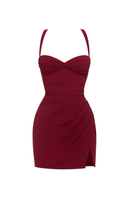 Everette Mini Dress - Burgundy – image 10