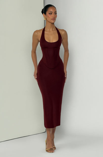 Roberta Midi Dress - Cherry Lacquer – image 8