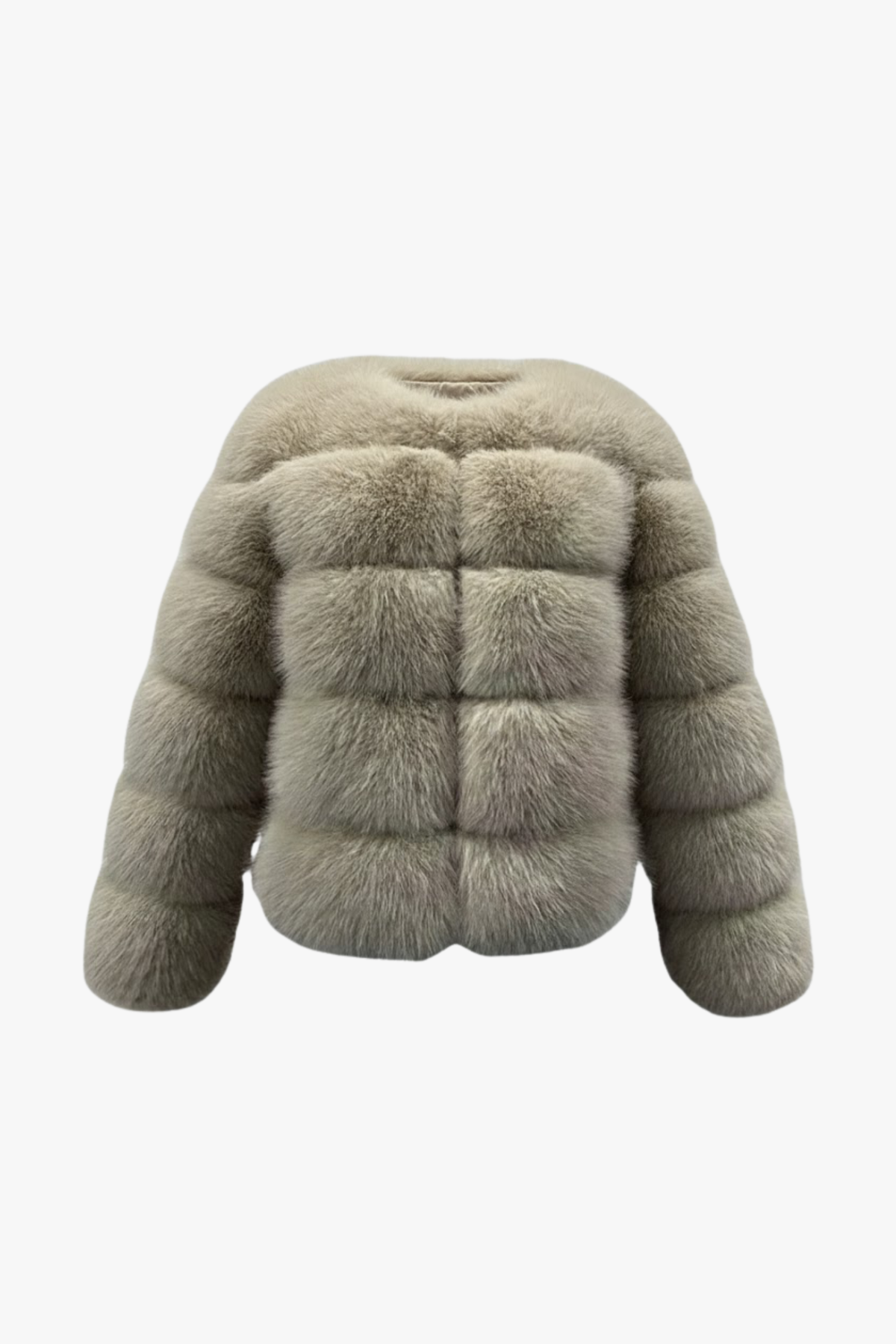 Nora Pelzmantel Beige Produktbild