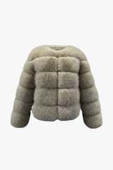 Nora Pelzmantel Beige Produktbild