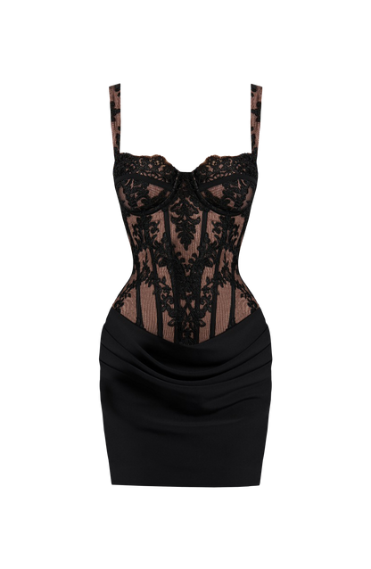 Nerina Mini Dress - Black – image 11