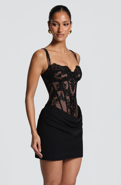 Nerina Mini Dress - Black – image 3