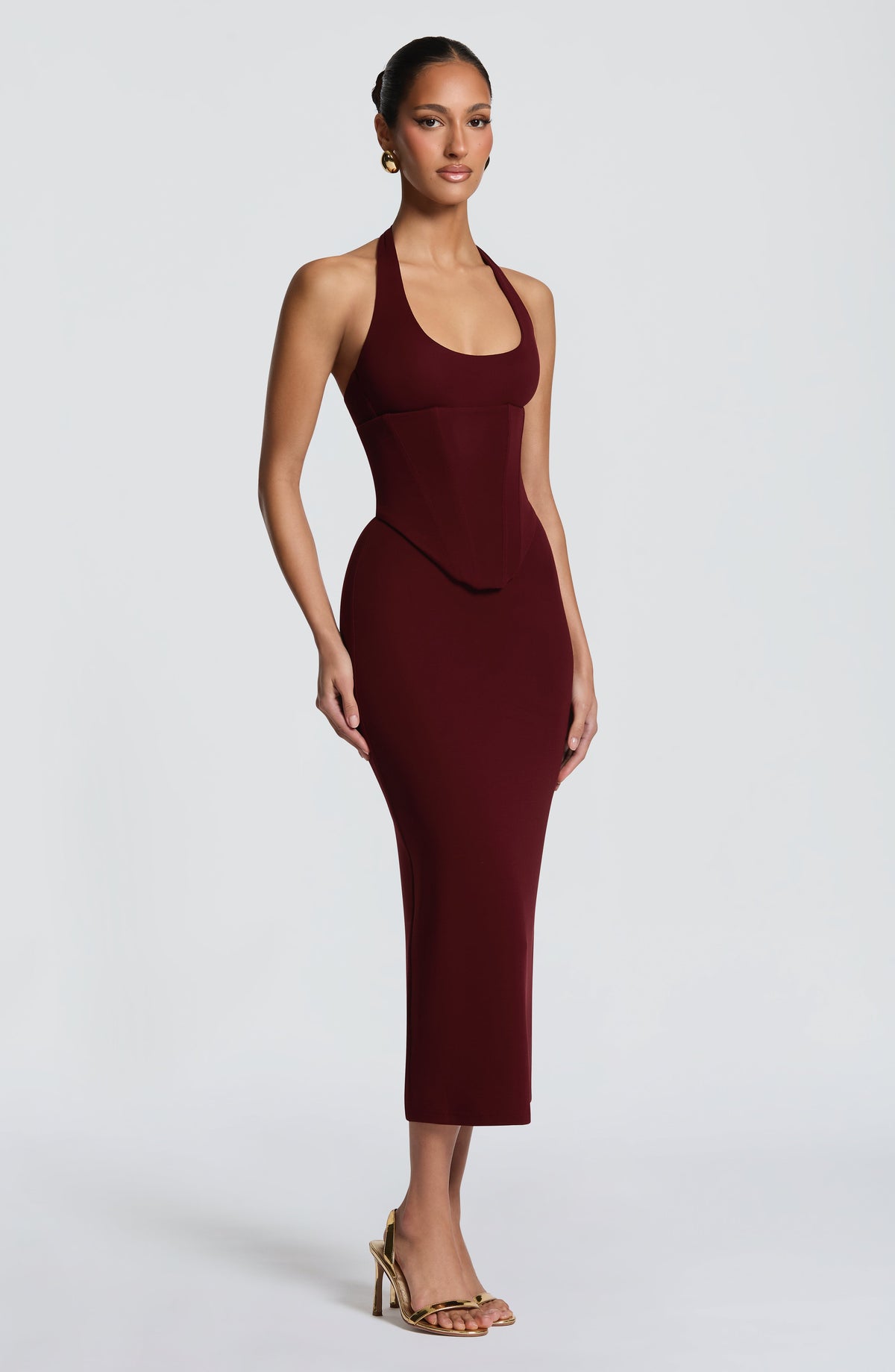 Roberta Midi Dress - Cherry Lacquer – image 3