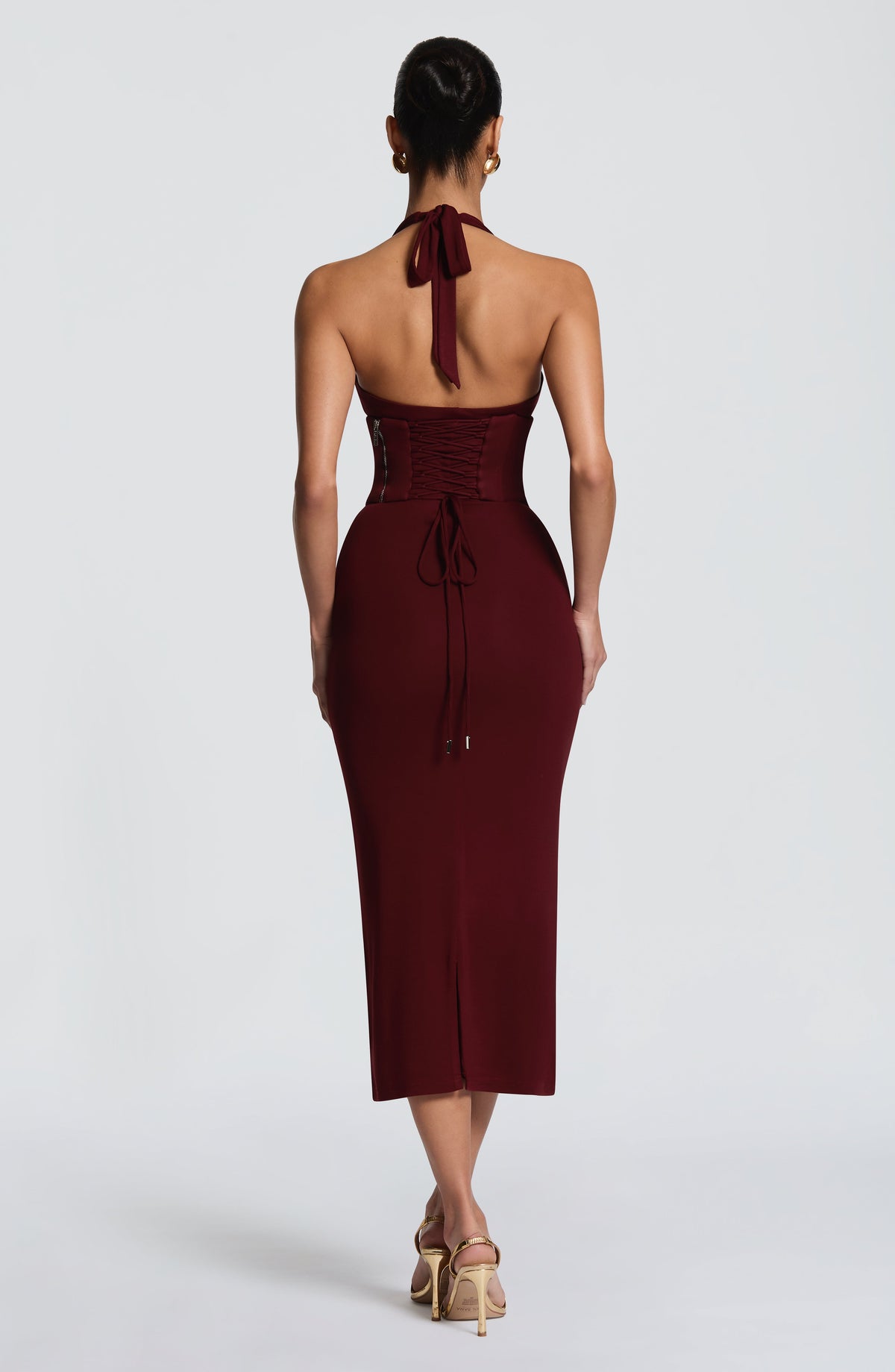 Roberta Midi Dress - Cherry Lacquer – image 2