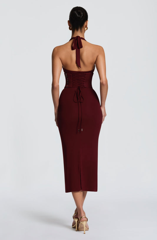 Roberta Midi Dress - Cherry Lacquer – image 2