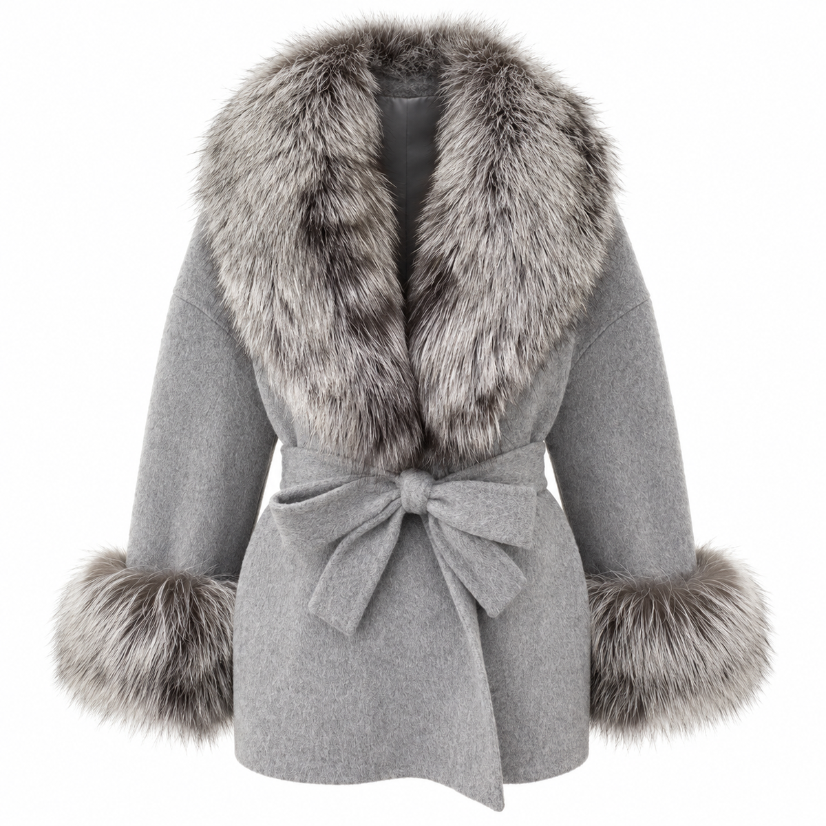 LIVMAÉ Privé — Silvera Fur Trim Coat