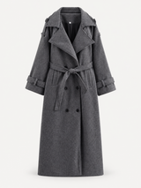 AMAYA Trench Coat – Grey – product photo