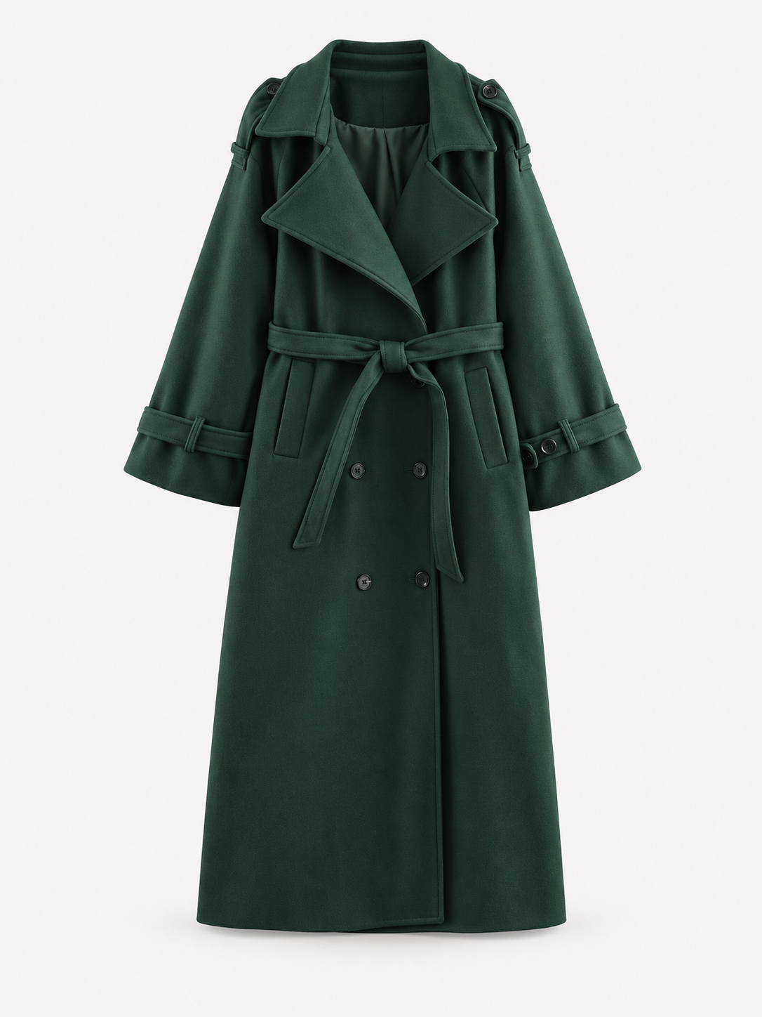 AMAYA Trench Coat – Green – product photo