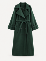 AMAYA Trench Coat – Green – product photo