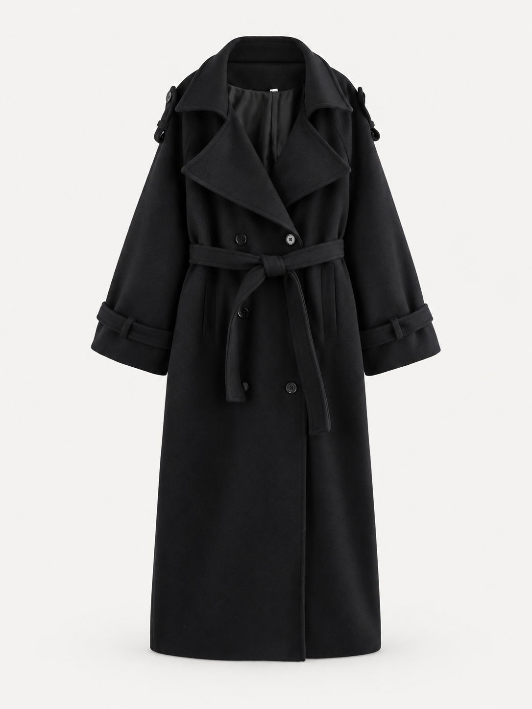 AMAYA Trench Coat – Black – product photo