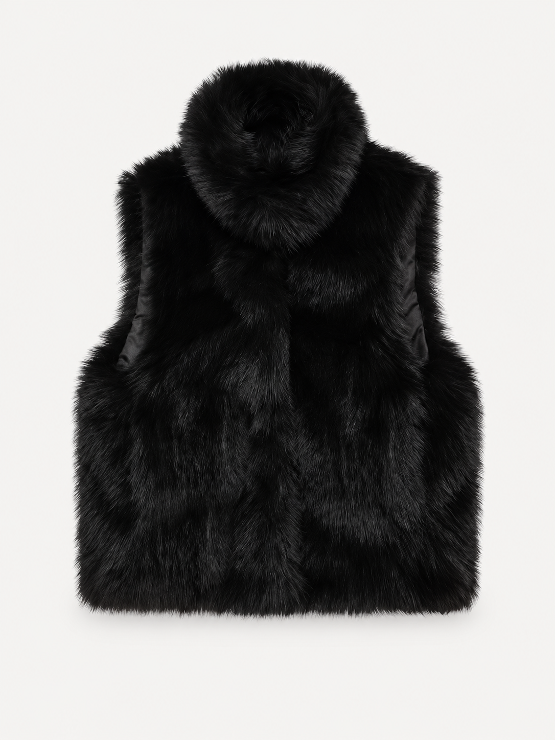 Amera Faux Fur Vest – Schwarz – Produktbild