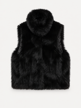 Amera Faux Fur Vest – Schwarz – Produktbild