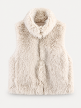 Amera Faux Fur Vest – Weiß – Produktbild