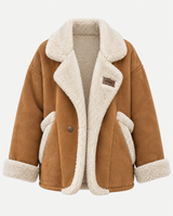 Copenhagen Oversized Shearling-Look Jacket – product view