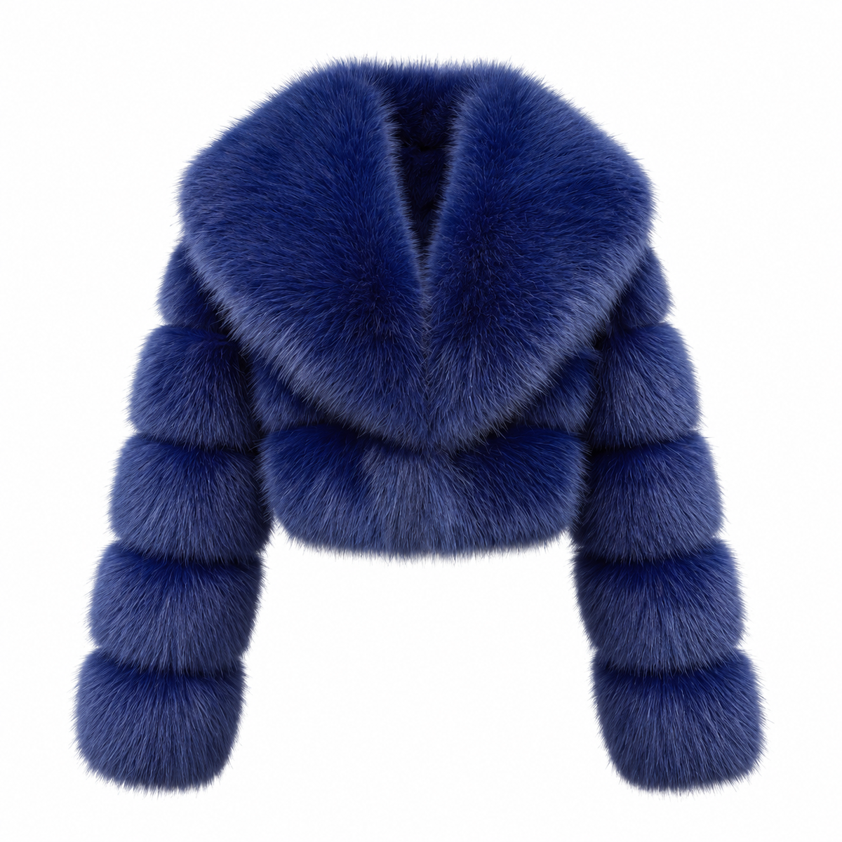 Nayla Fur Jacket Blau Produktbild