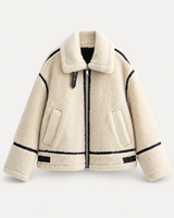 Elara Teddy Jacket – Beige – product photo