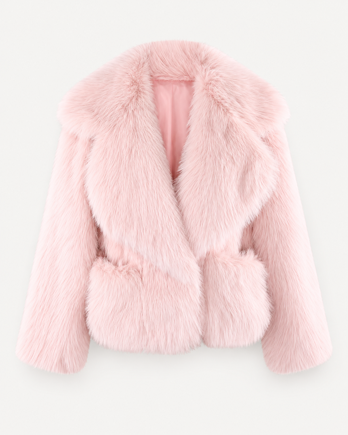 Élodie Faux Fur Jacket – Pink – product photo