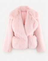 Élodie Faux Fur Jacket – Pink – product photo