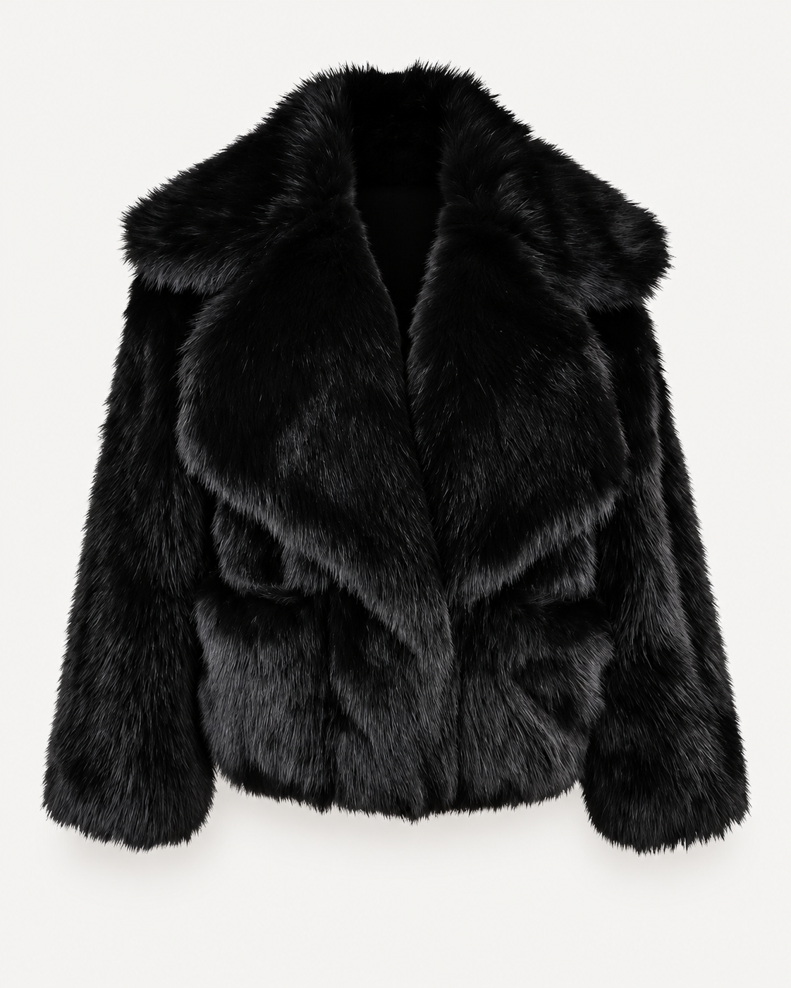 Élodie Faux Fur Jacket – Black – product photo