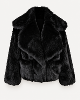 Élodie Faux Fur Jacket – Black – product photo