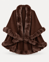 Elodie Fur Cape – Braun – Produktbild