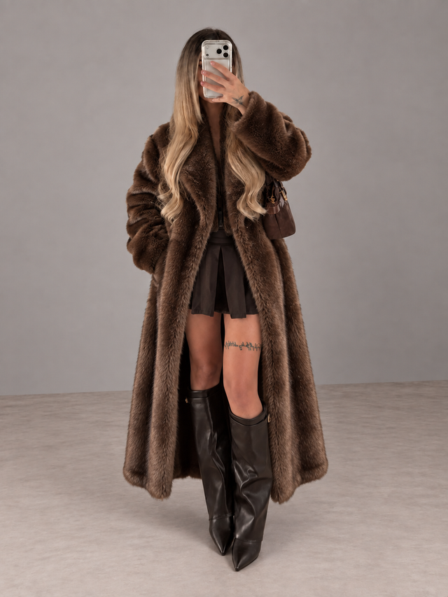 Kensington Long Faux Fur Coat