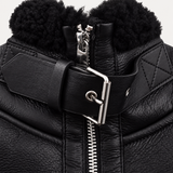 Noelle Aviator Jacket Verschluss Detail