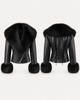 Noir Corset Jacket Vorder- und Rückseite