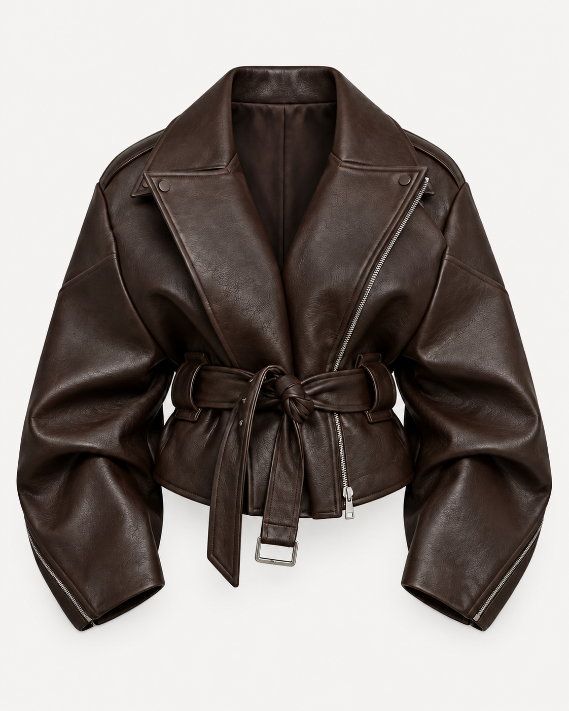 Noira Belted Leather Jacket Produktbild