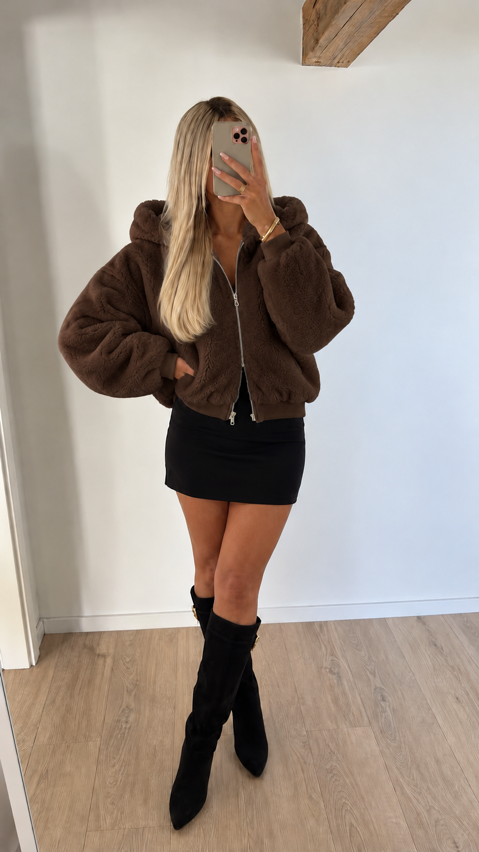 Nuage Ivoire Jacket - Marron - Modelbild