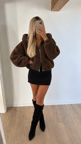 Nuage Ivoire Jacket - Marron - Modelbild