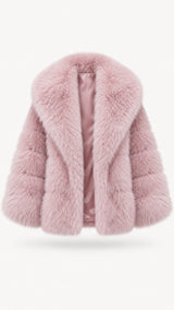 Rosalie Kunstfelljacke in Rosa, Produktansicht