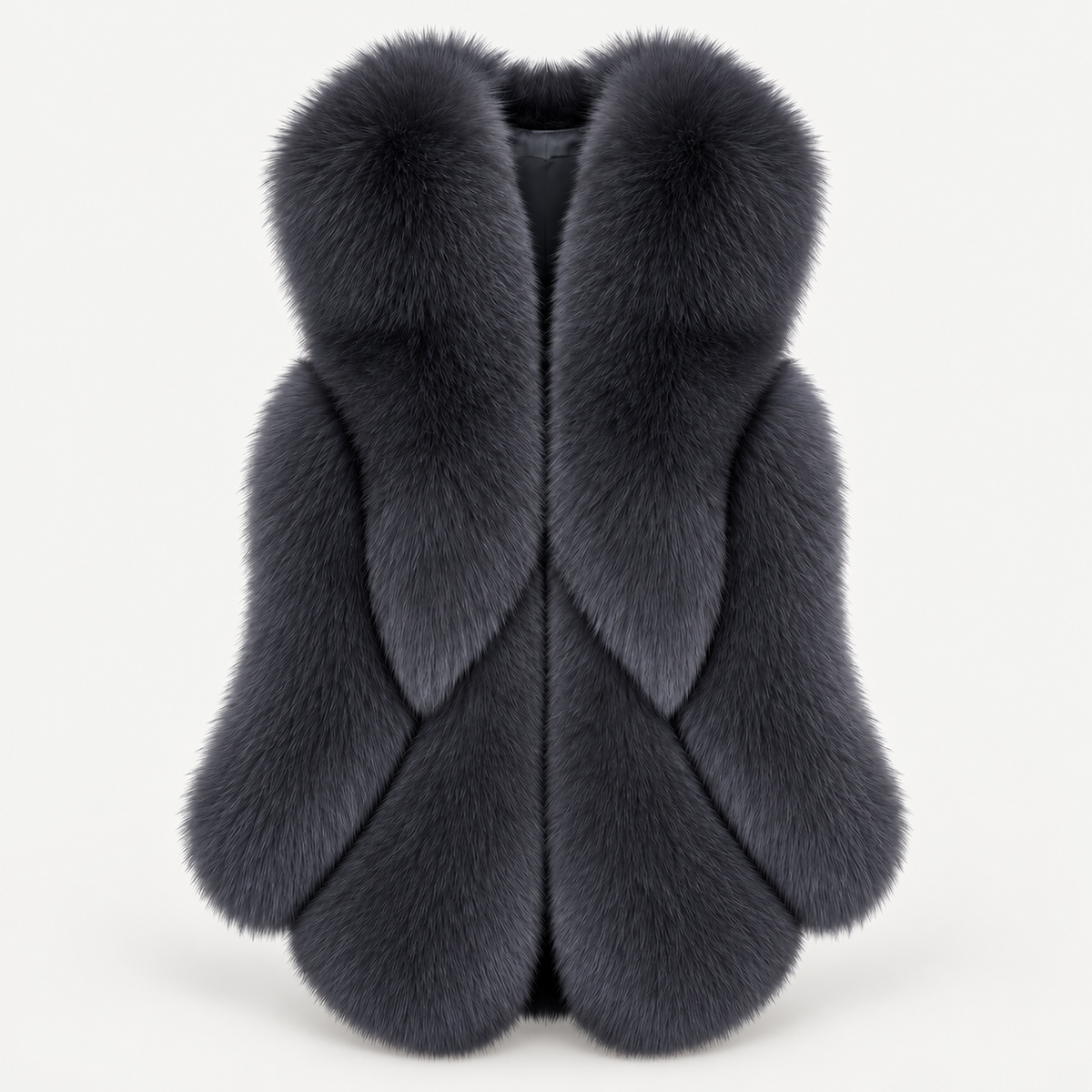 Solea Faux Fur Vest Black product photo